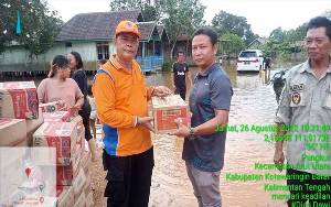 BPBD Kobar Mulai Salurkan Bantuan untuk Korban Banjir di Arut Utara