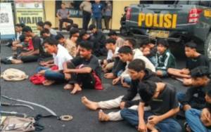 Polisi Ringkus 46 Anggota Geng Motor akan Tawuran