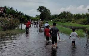 Terdampak Banjir, Sekolah di Kumpai Batu Bawah Diliburkan