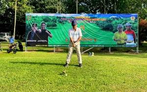 Waket I DPRD Kalteng Ajak Generasi Muda Aktif Bermain Golf