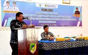 Disnakertranskop dan UKM Barito Utara Sosialisasikan SE Kemendes PDTT