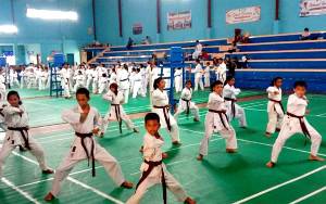 Karateka dari 3 Kecamatan Ikuti Ujian Kenaikan Sabuk