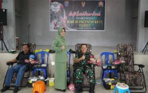 Sambut Hari Juang TNI AD, Kodim 1011 Kuala Kapuas Gelar Donor Darah