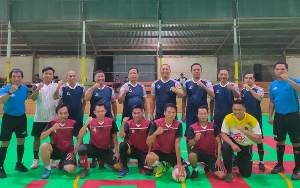 Ekshibisi PWI Lamandau Kontra Forkopimda Awali Turnamen Futsal Kapolres Cup
