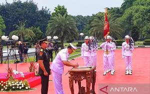 Jenderal Andika Serah Terima Jabatan Panglima TNI ke Laksamana Yudo