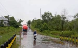 Hati-hati, Jalan Trans Kalimantan Km 18 Kereng Pangi-Sampit Kembali Terendam