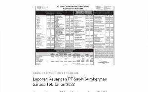 PT SSMS Laporkan Keuangan dan Laba 2022