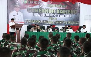 Gubernur Kalteng Optimistis Yonif Raiders 631/Antang Mampu Laksanakan Tugas di Papua