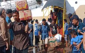 Arus Balik Mulai Terlihat di Pelabuhan Sampit, 2 Kapal Berlabuh Turunkan 1.578 Penumpang