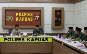 Pererat Jalinan Silaturahmi, Kapolres Terima Kedatangan PCNU Kapuas