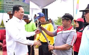 Bupati Lamandau Buka BBGRM Ke 20 Kecamatan Sematu Jaya