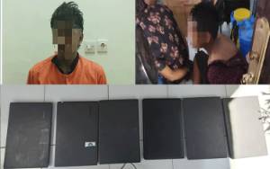 Dua Remaja Diamankan Polsek Selat Karena Curi Laptop Sekolah