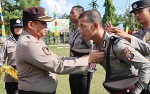Wakapolres Barito Timur Tutup Latihan Kerja Siswa SPN Polda Kalteng
