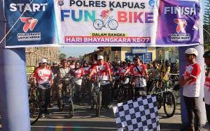 Kapolres Kapuas Sampaikan Terima Kasih Atas Antusiasnya Masyarakat Ikuti Fun Bike