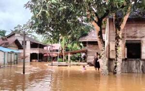 Dua Desa di Kecamatan Mandau Talawang Dilanda Banjir