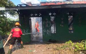 Sebuah Rumah Terbakar di Sampit, Terdengar Ledakan Sebelum Kejadian