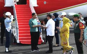 Presiden Jokowi Tiba di Bengkulu untuk Resmikan Jalan Tol pada Kamis
