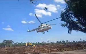 Helikopter Mendarat Darurat di Mendawai Seberang Berhasil Dievakuasi
