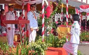 Bupati Barito Timur Jadi Inspektur Upacara Peringatan HUT ke-78 Kemerdekaan RI