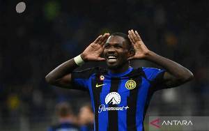 Gol Semata Wayang Thuram Bawa Inter Milan Tundukkan Tamunya AS Roma