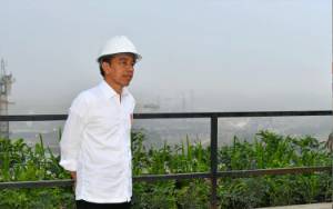 Jokowi Letakkan Batu Pertama PLTS IKN