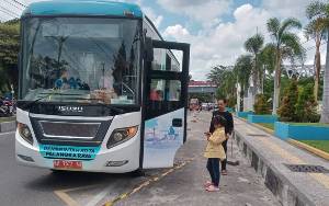 Bus Gratis Kunjungan Wisata Dinas Perhubungan Palangka Raya Kembali Beroperasi