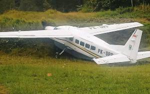 Polres Intan Jaya Tangani Kecelakaan Pesawat di Pogapa