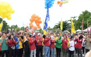 Jalan Sehat Pemilu Damai di Kapuas untuk Dukung Optimalisasi Sosialisasi Pemilu 2024