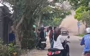 Sebuah Mobil Terbakar Setelah Mengisi BBM di Sampit