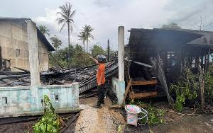 BPBD Kapuas Catat 4 KK Terdampak Kebakaran Rumah di Kelurahan Dahirang