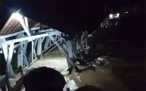 Jembatan Peninggalan Belanda di Barito Timur Hanyut Terbawa Banjir