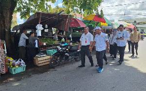 Pemerintah Kota Palangka Raya Lakukan Sidak Harga Pangan di Pasar Besar