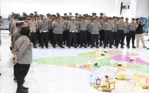 Polres Barito Utara Simulasi Pengamanan Tahapan Pemilu 2024
