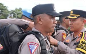 Kapolres Kapuas Cek Kesiapan Personel Pengamanan TPS Pemilu