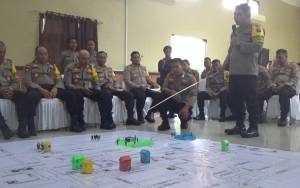 Personel Polres Kotim Latihan Persiapan Pengamanan Pemilu 2024