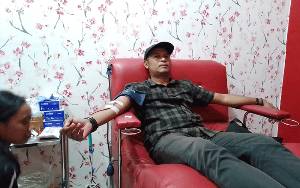 PWI Kobar Gelar Bhakti Sosial Donor Darah Peringati Hari Pers Nasional 2024