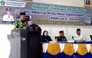 143 Jemaah Calon Haji Barito Utara Ikuti Bimbingan Manasik Haji