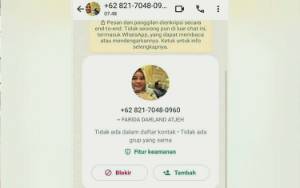 Akut WhatsApp Diduplikasi, Faridawaty: Waspada Penipuan