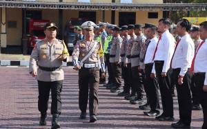Polres Seruyan Laksanakan Apel Gelar Pasukan Operasi Keselamatan Telabang 2024