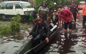 Pj Wali Kota Palangka Raya Minta Masyarakat Waspada Beraktivitas di Tengah Banjir