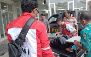 Pemotor di Sampit Dilarikan ke Rumah Sakit Usai Tabrak Truk Pertamina