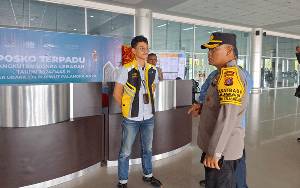 Pantau Arus Mudik di Bandara Tjilik Riwut, Polda Kalteng Dirikan Posko Terpadu