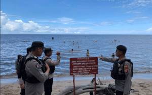 Ramai Dikunjungi Saat Libur Lebaran, Polres Kobar Gelar Patroli Obyek Wisata Bugam Raya