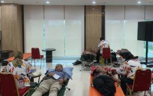 Donor Darah Bank Indonesia Dapat Apresiasi dari PMI Palangka Raya