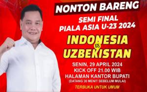 Yuk, Nobar Semi Final Piala Asia U-23 Bareng Bupati Kotim Berhadiah Jutaan Rupiah