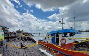 Pelabuhan Penyeberangan Fery Sampit-Seranau Rusak Parah