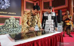 Prabowo: Pembuatan Replika Istana Majapahit Upaya Melestarikan Budaya