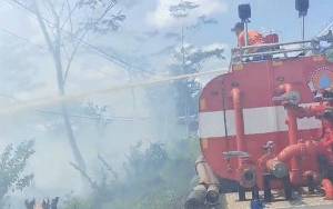 BPBD Kapuas Padamkan Kebakaran Lahan di Desa Pulau Telo Baru