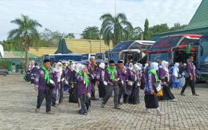 169 Jemaah Calon Haji Kapuas Tergabung di Kloter 3 Tiba di Embarkasi Banjarmasin