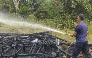 Kebakaran Pondok Kayu di Palangka Raya, Kerugian Diperkirakan Puluhan Juta Rupiah